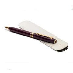 Lapis Bard Contemporary Bordeaux Ballpoint Pen Gold Trims