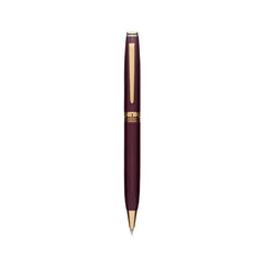 Lapis Bard Gift Set Contemporary Ballpoint Pen with Ducorium Wallet Bordeaux with Gold Trims