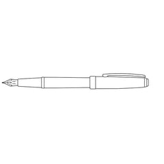 Sheaffer Gift 300 Fountain Pen (Medium) Glossy Black with Gold Tone Trim