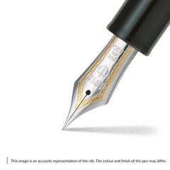 Sailor Professional Gear Fountain Pen (21K Medium) Black with Rhodium-plated Trims