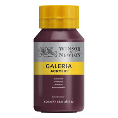WINSOR & NEWTON GALERIA ACRYLIC COLOUR - JAR OF 500 ML - BURGUNDY (075)
