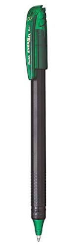 Pentel EnerGel 0.7mm Metal Tip (EnerGel Pen Green 5 & LR7 Refill Green 5) By DTL Company