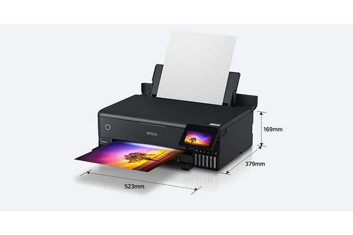 Epson Colour Ecotank L8180 Multifunction A3+ Inktank Photo Printer, Black