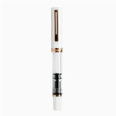 TWSBI ECO White with Rose Gold Trim Fountain Pen WITH Free ARISTA A6 NOTEBOOK (MEDIUM)