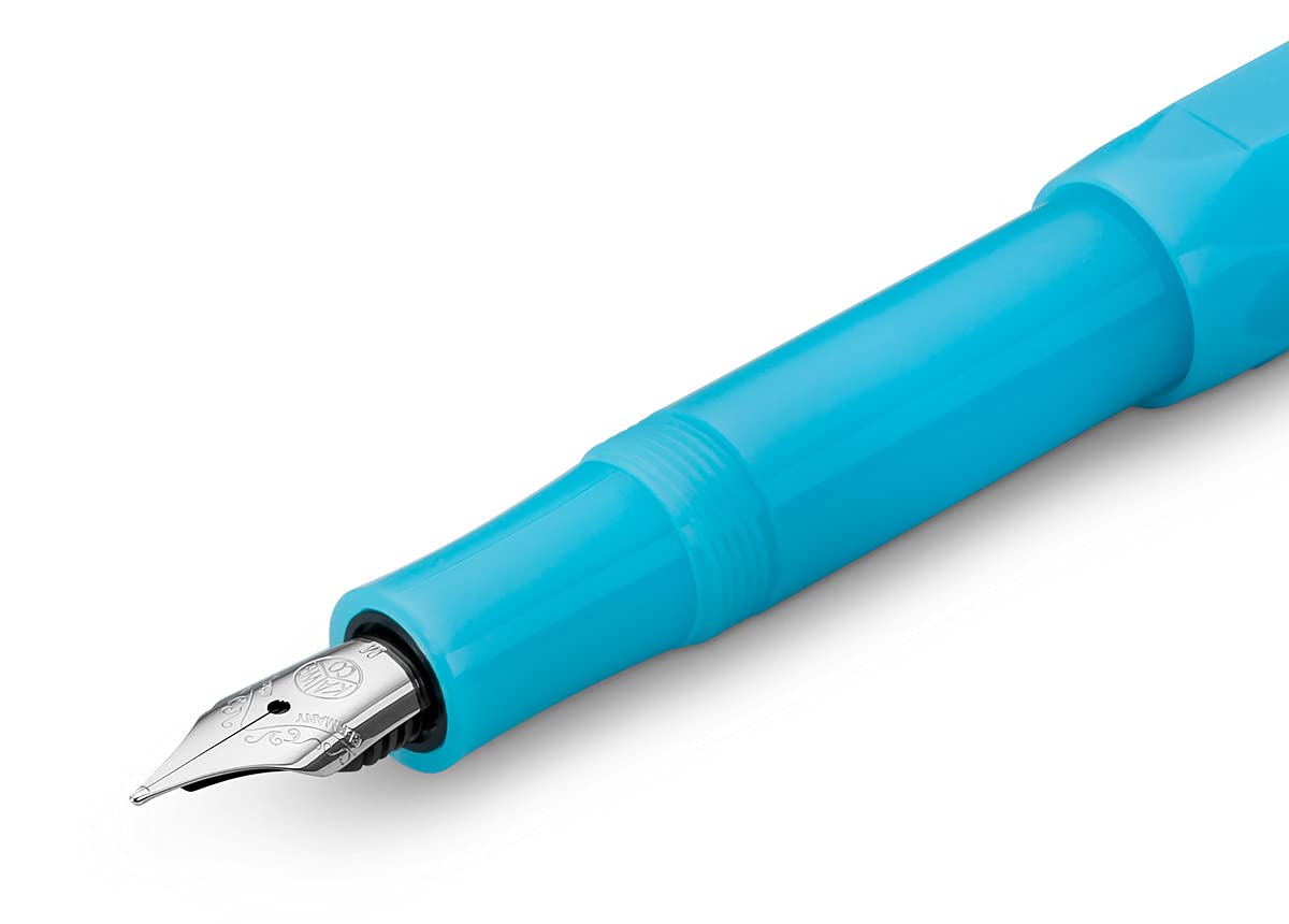 Kaweco Frosted Sport Fountain Pen-Light Blueberry (Medium Nib)