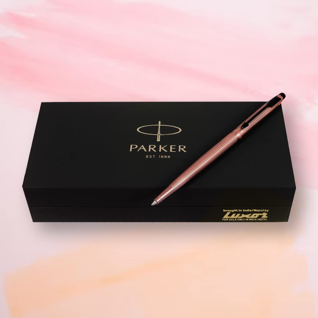 Parker Insignia Rose Gold BMT BP Vertical Line Engraving