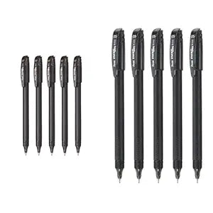 Pentel Energel - 0.7mm - Roller Gel Pen Set - Pack of 5 (Black) Energel - Roller Gel Pen Set - Pack of 5 (0.5mm Black)