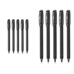 Pentel Energel - 0.7mm - Roller Gel Pen Set - Pack of 5 (Black) Energel - Roller Gel Pen Set - Pack of 5 (0.5mm Black)