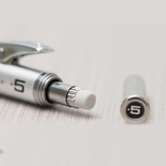 Pentel GraphGear 1000 0.5 Mm Mechanical Drafting Pencil | Metal Clip With Retractable Mechanism | Dual Metal & Rubber Grip | Pack Of 1 | Silver & Black (PG1015)