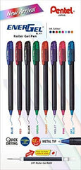 Pentel Energel 0.7 Mm Roller Gel Pen|Quick Dry Ink For Smudge-Free Writing|Lightweight Gel Pen For Smooth Writing Experience|Set Of 8 Shades (Bl417)|Multicolor