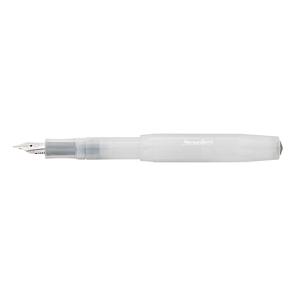 Kaweco FROSTED SPORT Fountain Pen Natural Coconut, Fine Nib