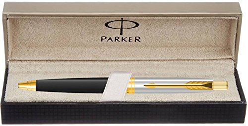Parker Aster Shiny Trim Ball Pen (Black Gold)