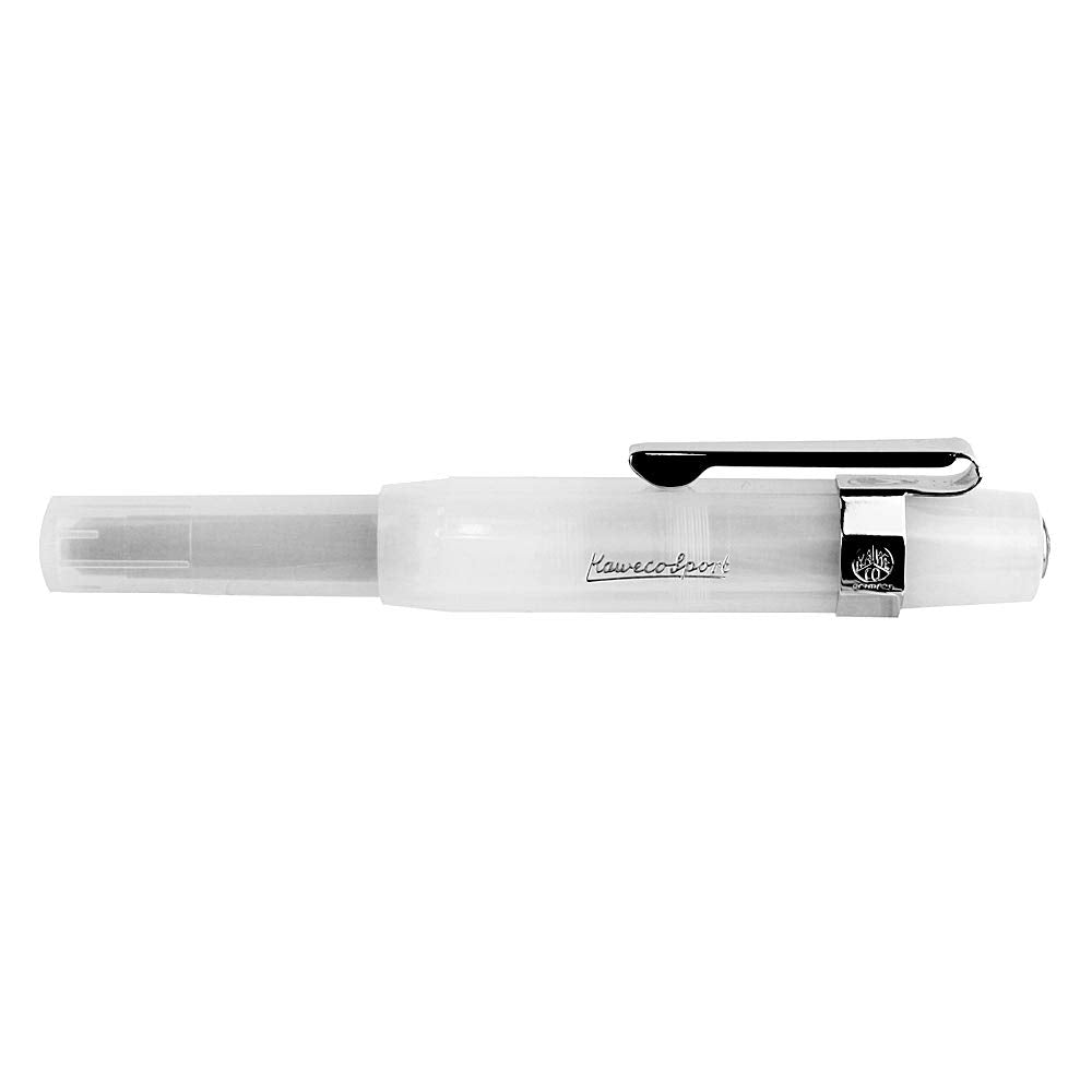Kaweco FROSTED SPORT Fountain Pen Natural Coconut, Fine Nib