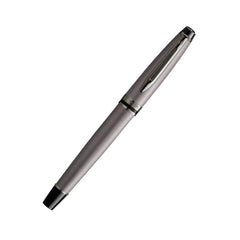 Waterman EXPERT METALLIC SILVER WITH RUTHENIUM TRIM FOUNTAIN PEN – FINE NIB
