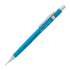 Pentel P200 Sharp 0.7 mm Automatic Mechanical Pencil | Tough Plastic Barrel with Ribbed Finger Grip | Removable Metal Pocket Clip | Blue Body (P207)