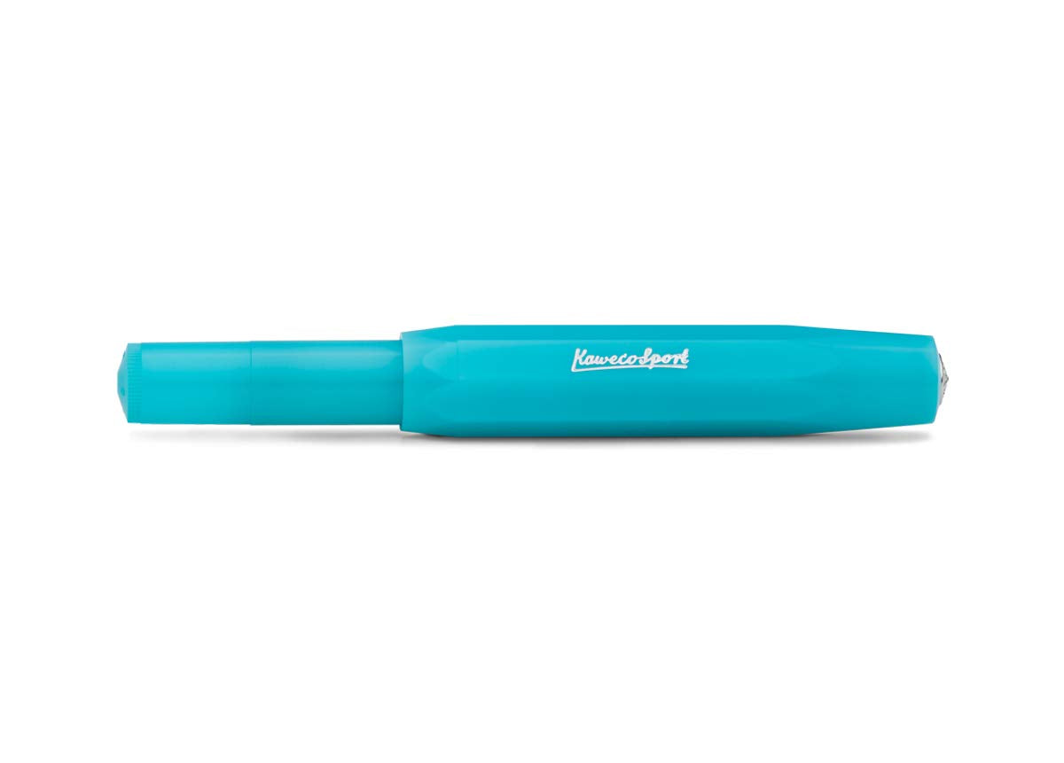 Kaweco Frosted Sport Fountain Pen-Light Blueberry (Medium Nib)