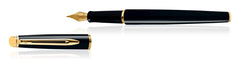 Waterman Hemisphere Mars Black GT FP Pen(Medium Nib)