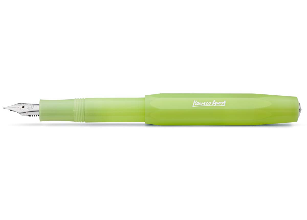 Kaweco Sport FROSTED Fountainpen Fine Lime EF (extra fine)