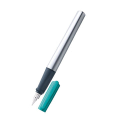 Lamy Nexx 064 A Nibtip Fountain Pen Box Pack | Smaragd  Metal Body | Rubberized Grip Section With Anti-Slip Effect | Ergonomic Grip With Ink Cartridge T 10 & Converter Z 28 | Blue Ink, Pack Of 1