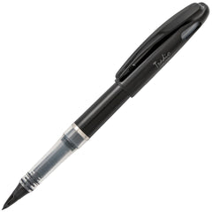 Pentel Tradio Stylo Fountain Pen | Plastic Ribbed Body | Sleek Black Body | Black Ink, Pack of 1
