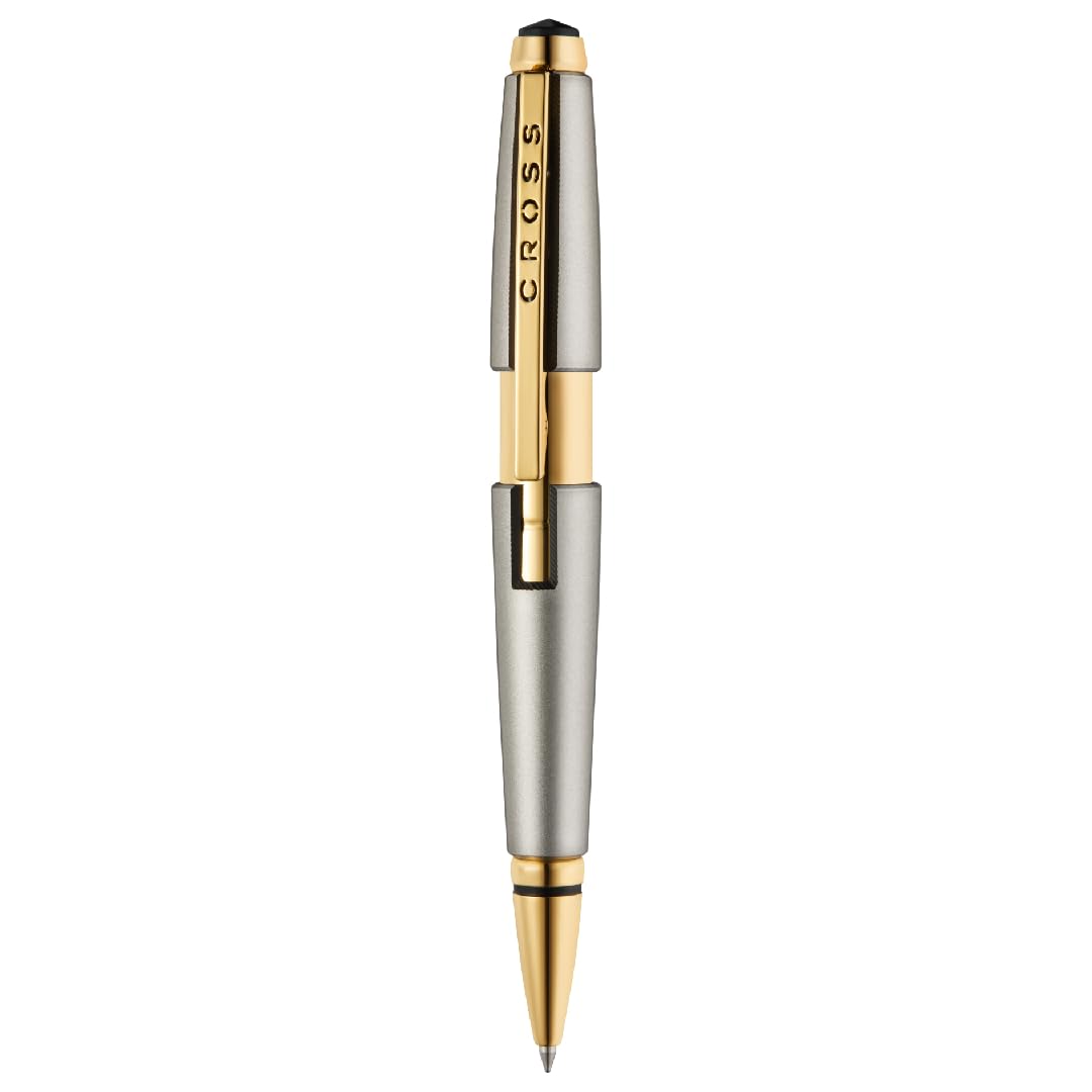 Cross Edge Sonic Titanium Lacquer with Gold PVD Appointments Selectip® Rollerball Pen | Luxury Gift For Men and Women