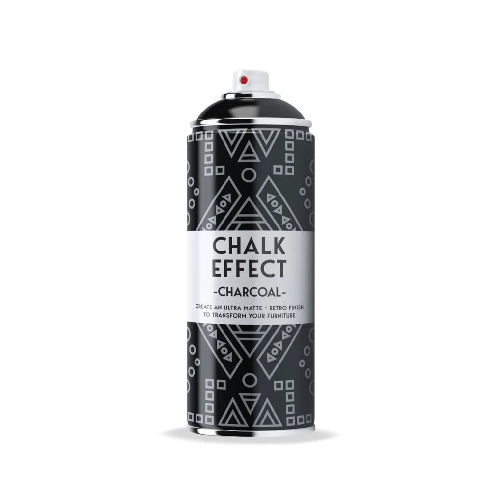 COSMOS CHALK EFFECT ACRYLIC PAINT - ULTRA MATTE RETRO FINISH - 400 ML CAN - CHARCOAL (N01)