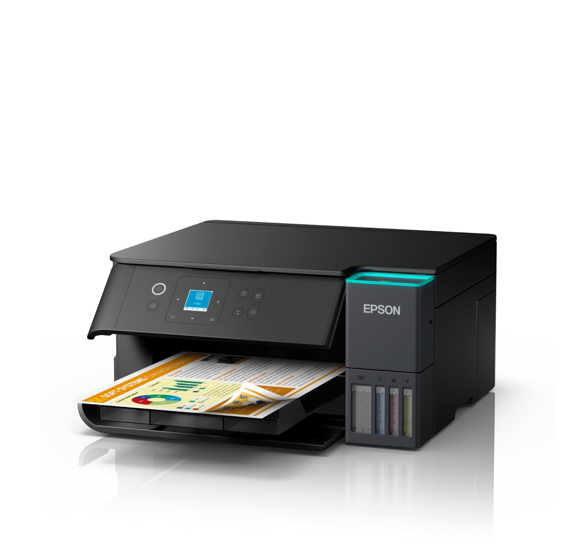 Epson L4360 : Cost-Effective Wi-Fi MFP A4 Colour Duplex Printer with LCD Display., Black