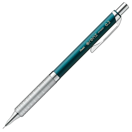 Pentel Mechanical Pencil Olens Metal Grip 02 XPP1002G2-S2 Turquoise Blue