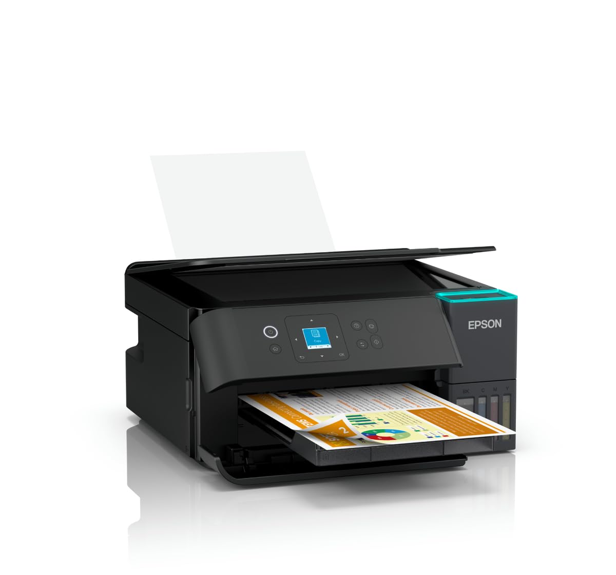 Epson L4360 : Cost-Effective Wi-Fi MFP A4 Colour Duplex Printer with LCD Display., Black