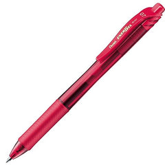 Pentel EnerGel X BL107-B Gel Ink Ballpoint Pen, 0.7 Red, 10 Pieces