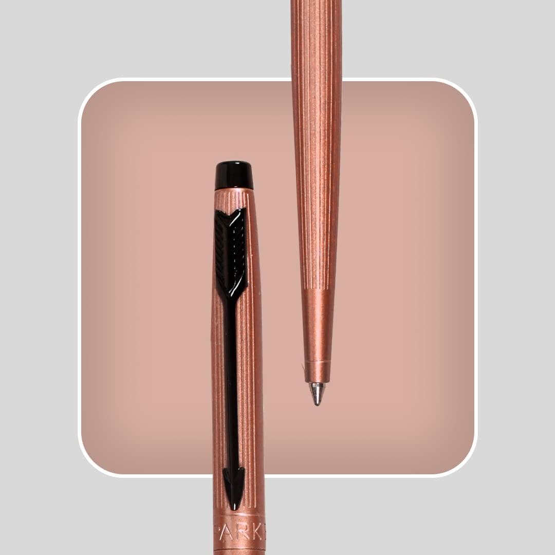 Parker Insignia Rose Gold BMT BP Vertical Line Engraving