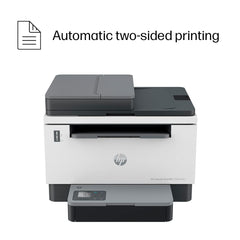 HP Laserjet Tank MFP 2606sdw, Wireless, Print, Copy, Scan, 40-Sheet ADF, Hi-Speed USB 2.0, Ethernet, Bluetooth LE, Up to 22 ppm, 250-sheet Input Tray, 1-Year Warranty, Black and White, 381U2A