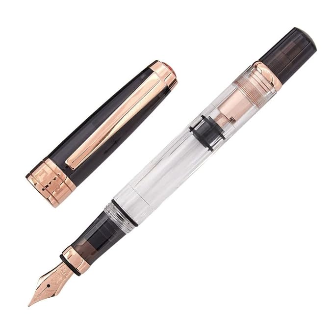 TWSBI Diamond 580 Fountain Pen Smoke ROSE GOLD II With ARISTA A6 DIARY (FINE)