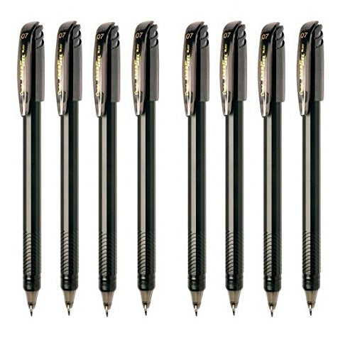 Pentel Energel Roller Ball Pen Set - Pack of 8 (Black)