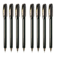 Pentel Energel Roller Ball Pen Set - Pack of 8 (Black)