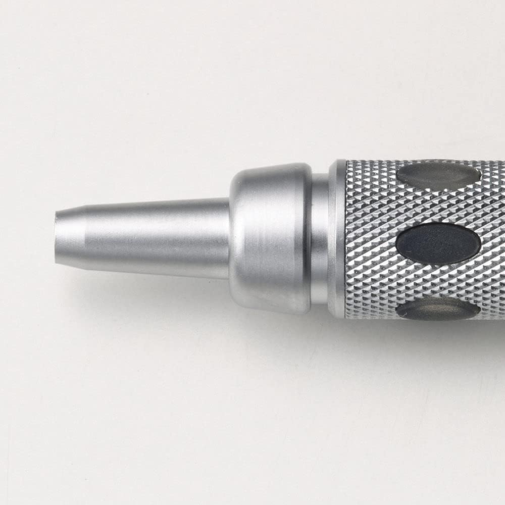 Pentel GraphGear 1000 0.5 Mm Mechanical Drafting Pencil | Metal Clip With Retractable Mechanism | Dual Metal & Rubber Grip | Pack Of 1 | Silver & Black (PG1015)