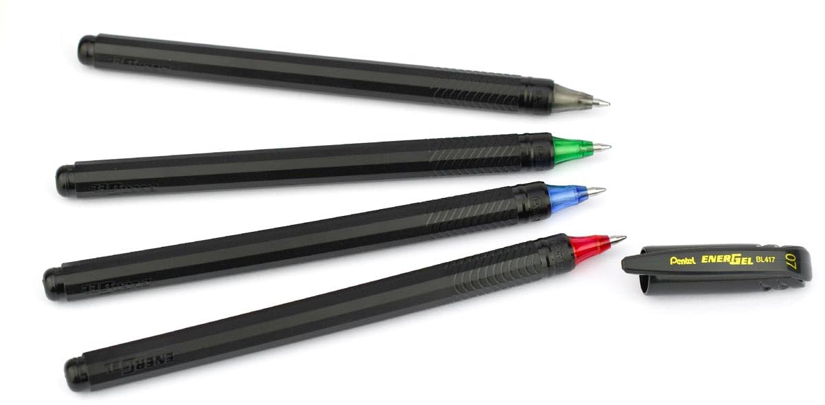 Pentel EnerGel Roller Gel Pen 0.7MM - Pack of 20 (Black)