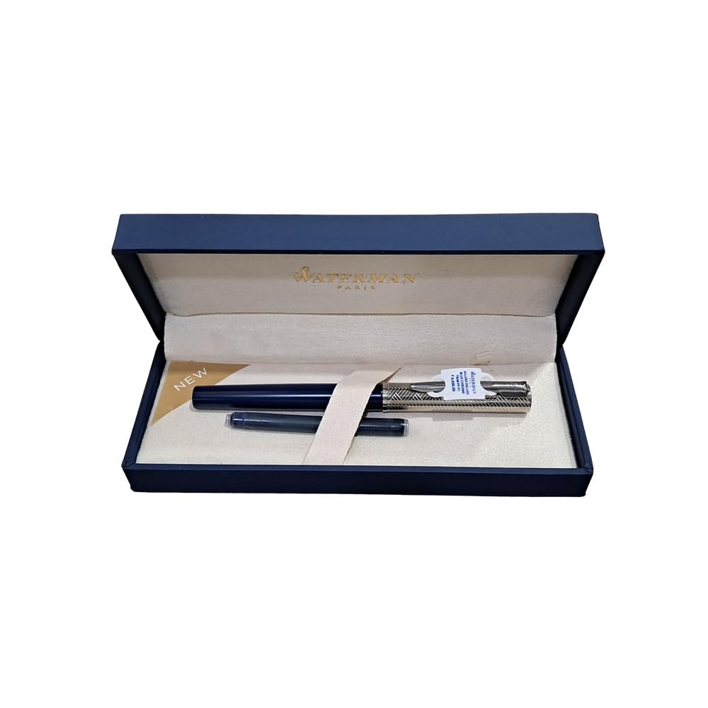 Waterman ALLURE DELUXE BLUE CT FOUNTAIN PEN – FINE NIB