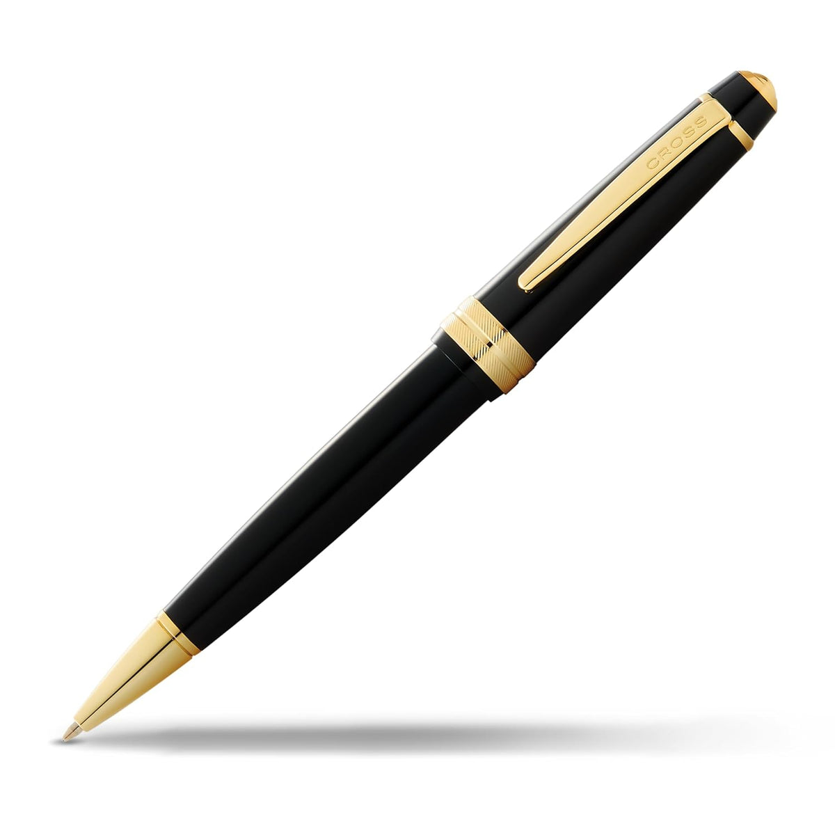 Cross Bailey Light Black Resin Ballpoint Pen With Gold Plate Appts (NCRAT07429,Not assigned,Not assigned)