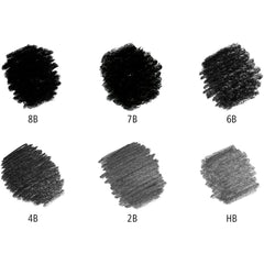 Staedtler Mars Lumograph Artists Pencils - Pack of 6