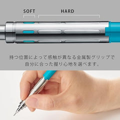 Pentel PG315-S PG-METAL350 Mechanical Pencil, Piggy Metal, 0.02 inches (0.5 mm), Bright Blue, 10 Pieces