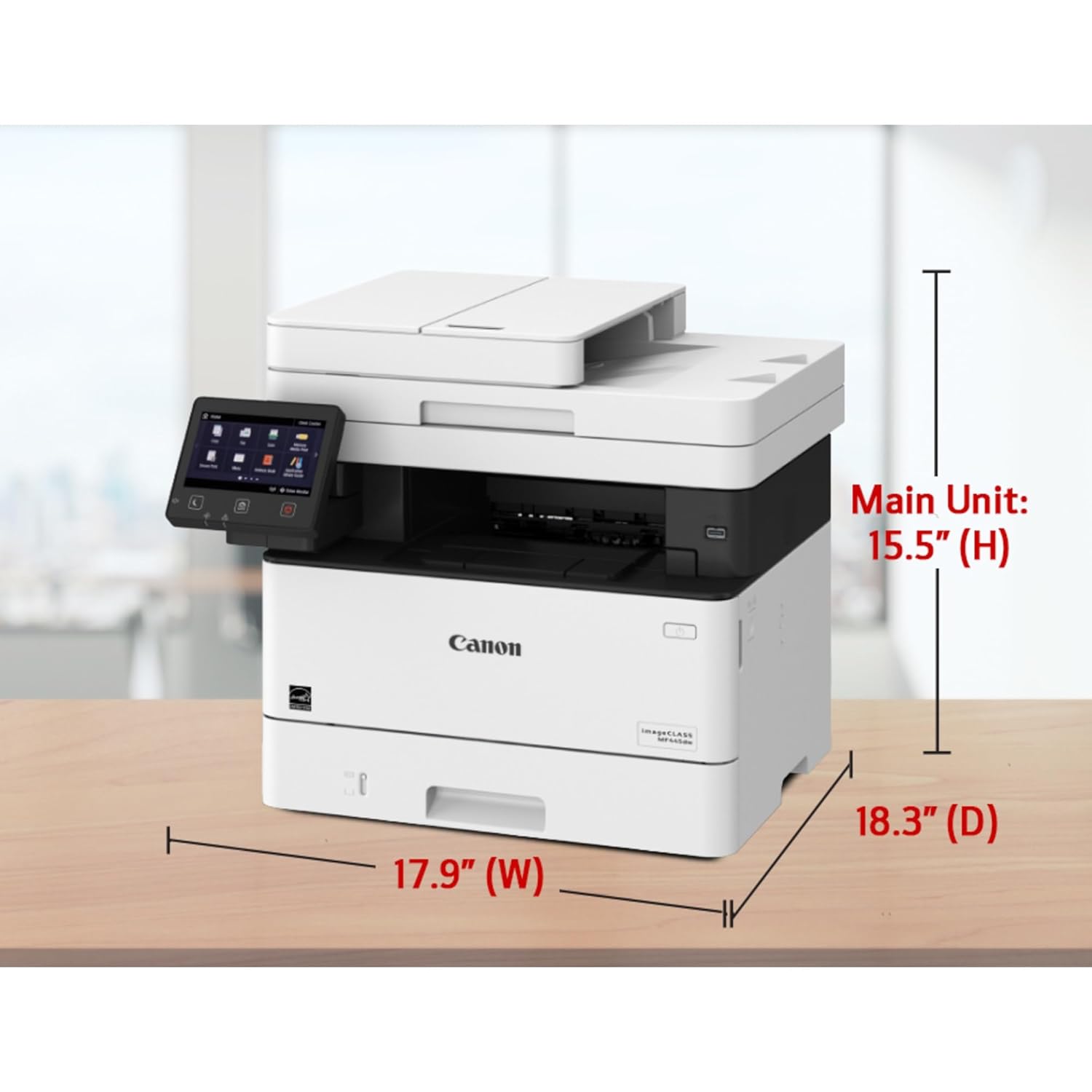 Canon Imageclass MF445dw - All in One, Wireless, Mobile Ready Duplex Laser Printer,