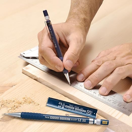 Pentel Mark Sheet Mechanical Pencil Refills, 0.05 inch (1.3 mm), HB, CM13-HB, 10 Pieces