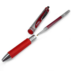 4 x PENTEL Energel 0.7mm Refill Metal Tip LR7 - Fits Energel Xm, BL77/BL57/BL37 - RED