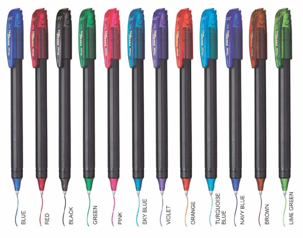 Pentel EnerGel Roller Gel Pen 0.7MM - Pack of 20 (Lime Green)