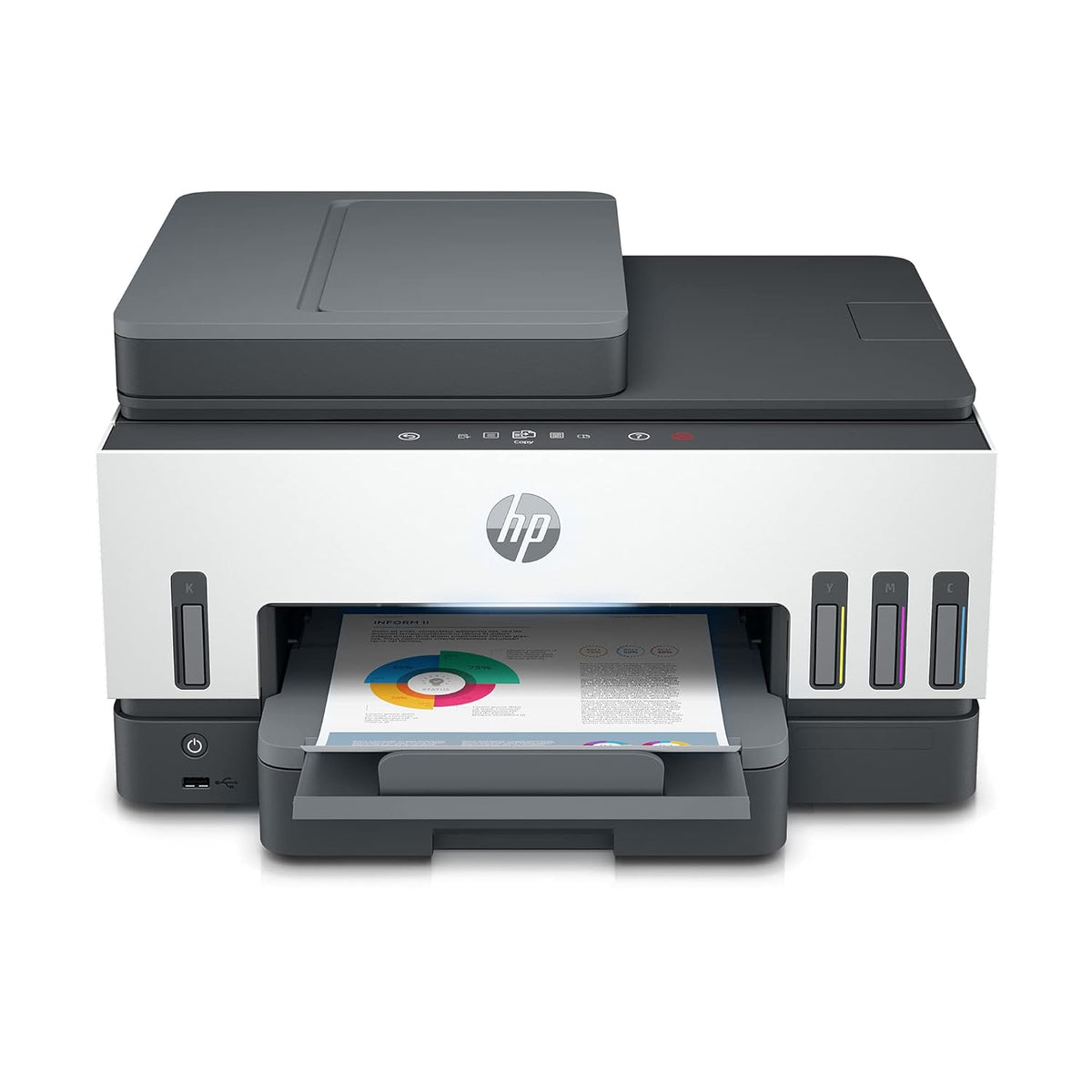 HP Smart Tank 790 All-in-One Auto Duplex WiFi Colour Printer with ADF and FAX, Print, Scan & Copy for Office with ADF and FAX