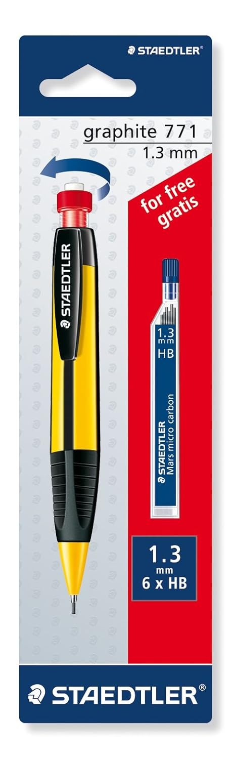 Staedtler Graphite Mars Micro Carbon 1.3mm Mechanical Pencil with Lead box