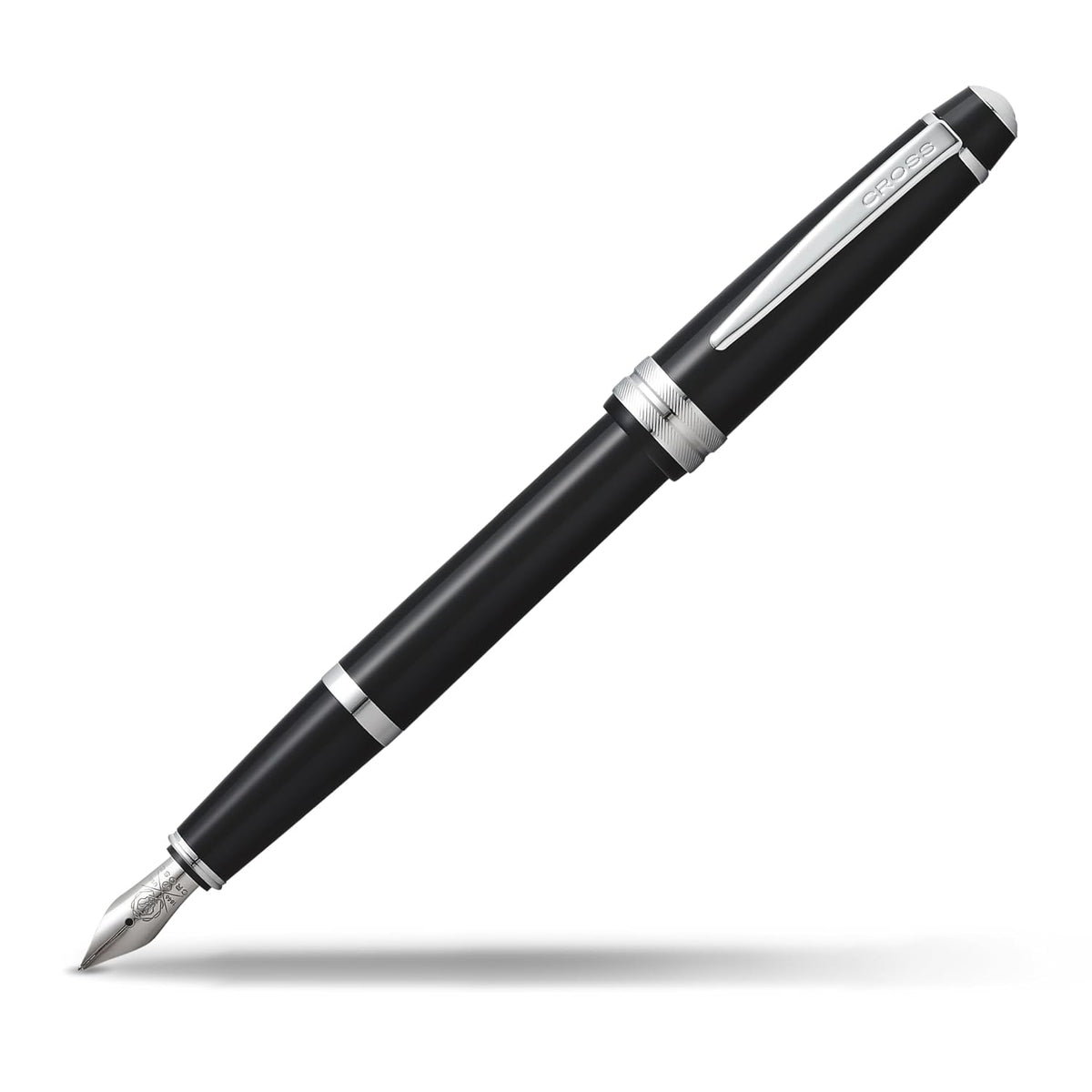 Cross Bailey Light Polished Black Resin Fountain Pen