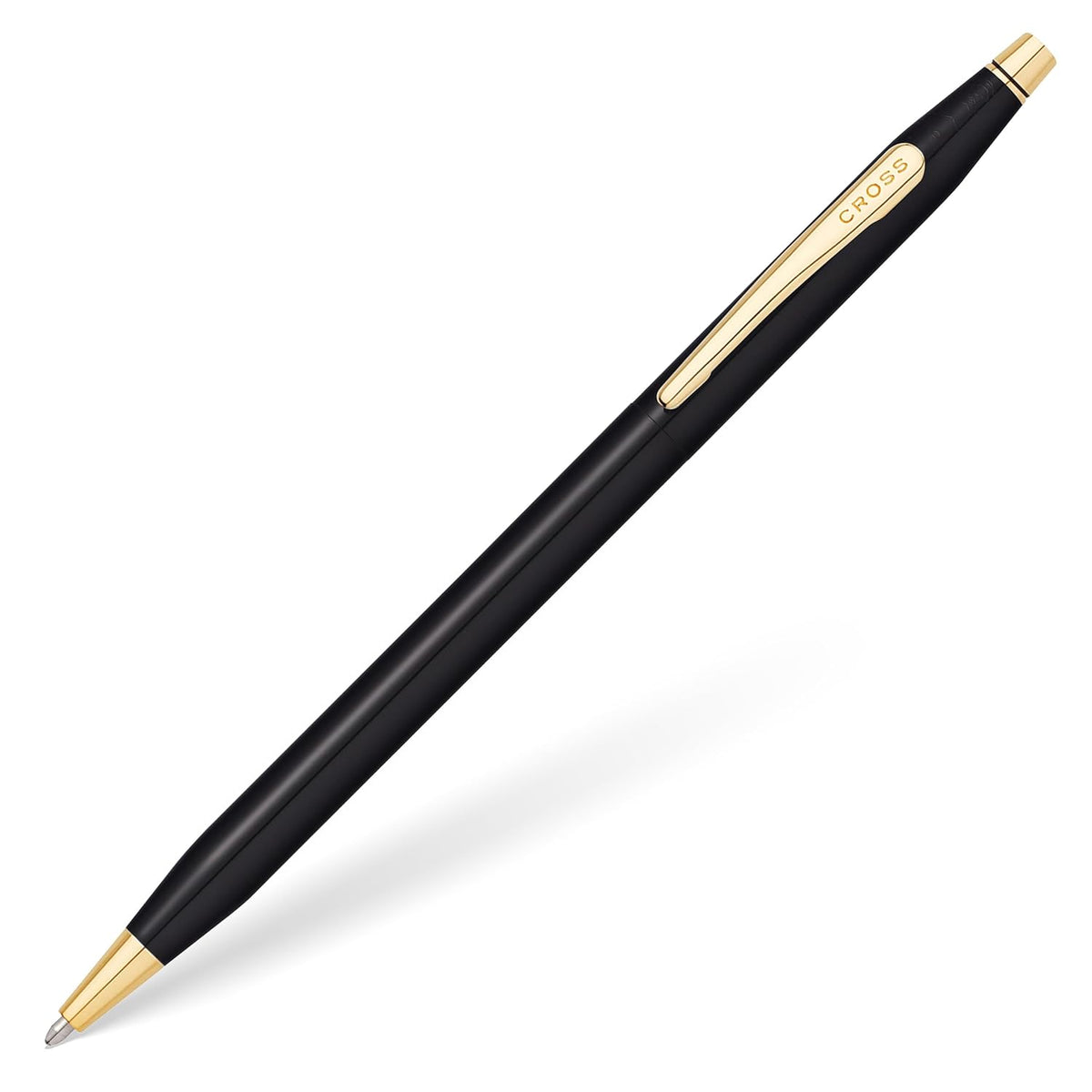 Cross Limited Collection Classic Century Pearlescent Black PVD Barrel and Gold Appointments Ballpoint Pen