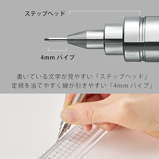 Pentel PG315-S PG-METAL350 Mechanical Pencil, Piggy Metal, 0.02 inches (0.5 mm), Bright Blue, 10 Pieces